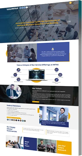 Imtas IT Industry website Design