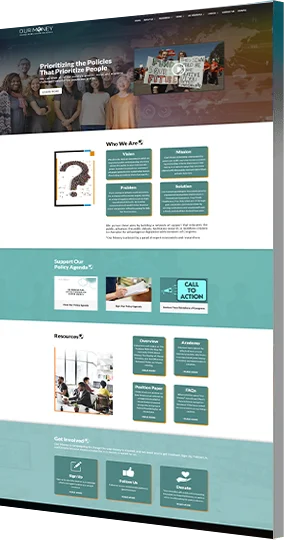 Ourmoney Finance Industry website Design