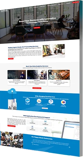 JanBask Education Industry website Design