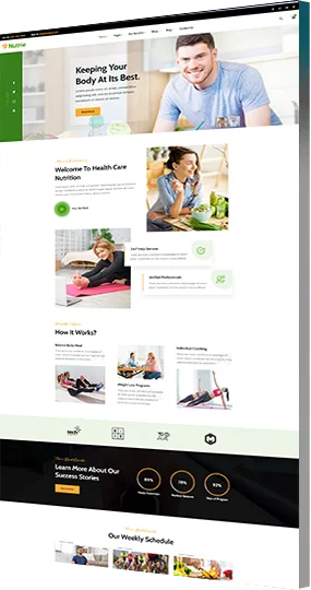 Health Industry website Design services