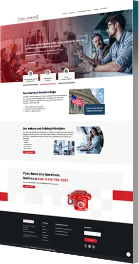 Info Technacity Industry website Design